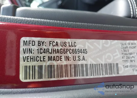 2023 Jeep Grand Cherokee Laredo 4X4 из США, поврежденный, VIN 1C4RJHAG6PC669445